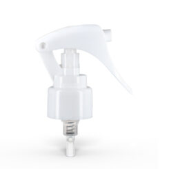 24-410 White Mini Fine Mist Trigger Sprayer with Lock Botton and 7.75 inch Dip Tube Side View