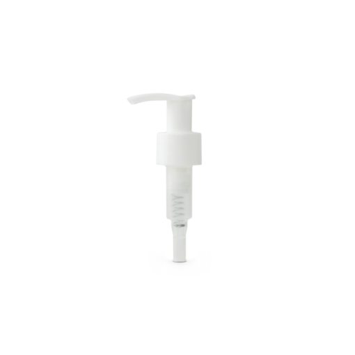 24-410 White Smooth Skirt Lotion Pump with 190mm Dip Tube