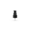 Black 20-410 Smooth Skirt Dispensing Treatment Pump with Clear Cap and 100mm Dip Tube-No-Cap