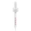 20-400 White Medical Grade Graduated Glass Dropper (91mm) (Ribbed)