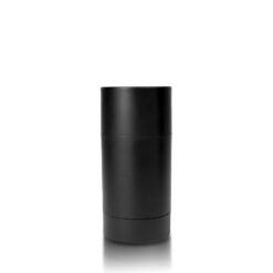 75g Matte Black Twist Up Deodorant Tube with Matte Black Screw Cap and Disc