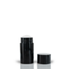 75g Black Twist Up Deodorant Tube with Black Screw Cap and Disc