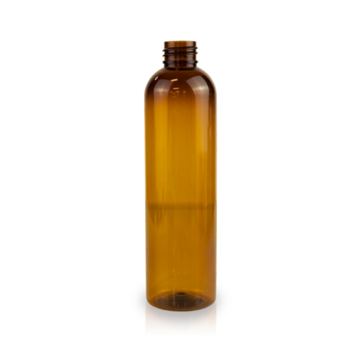 12 oz PET Amber Cosmo Bottle with 24-410 Neck Finish