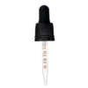 1 oz Black Medical Grade Graduated Glass Dropper with Tamper Evident Seal (18-400)