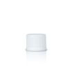 18-410 White Child Resistant Ribbed Cap and Orifice Reducer
