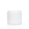 2 oz White Polypropylene Double Wall Round Jar -1
