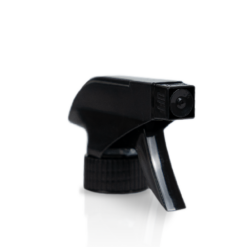 28-410 Black Plastic Ribbed Skirt Trigger Sprayer with Stream/Mist Nozzle and 9-inch Dip Tube-1