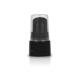 20-410 Black Curved Smooth Skirt Treatment Pump with Clear Cap and 80mm Dip Tube -1