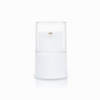 20-410 White Straight-Sided Smooth Skirt Treatment Pump with Clear Cap and 80mm Dip Tube-2