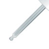 20-400 White PP Smooth Skirt Dropper with 76 mm Round Tip Glass Pipette